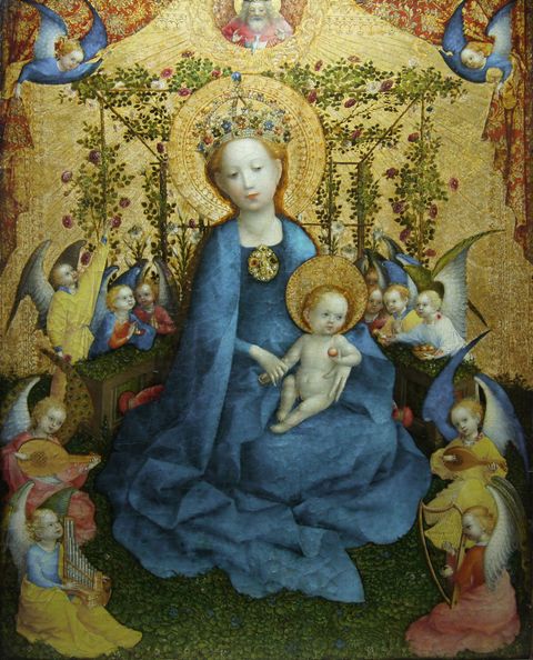 Madonna of the Rose Bower by Stefan Lochner
