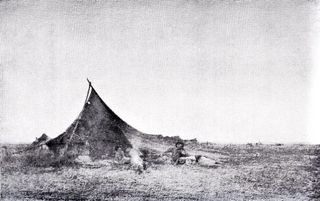 Tents at sunset by Nicolae Grigorescu