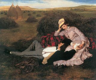 Lovers by Pál Szinyei Merse