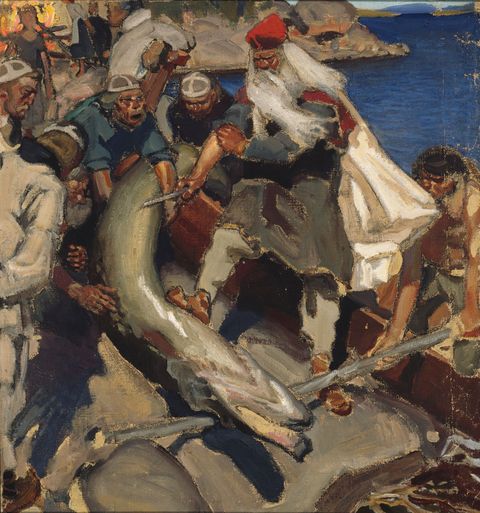 The Giant Pike by Akseli Gallen-Kallela
