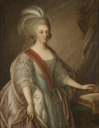 Retrato de D. Maria I by Thomas Hickey