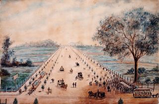 Avenida Paulista no dia da Inauguração, 8 de Dezembro de 1891 by Jules-Victor-André Martin