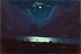 Daryal pass. Moonlight Night by Arkhip Kuindzhi