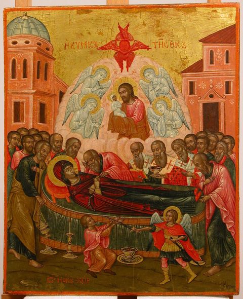 The Dormition of the Virgin by Ioannis Moschos
