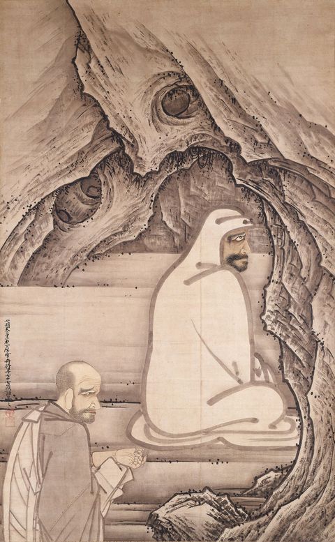 Huike Offering His Arm to Bodhidharma by Sesshū Tōyō
