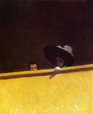 Box Seats at the Theater, the Gentleman and the Lady by Félix Vallotton