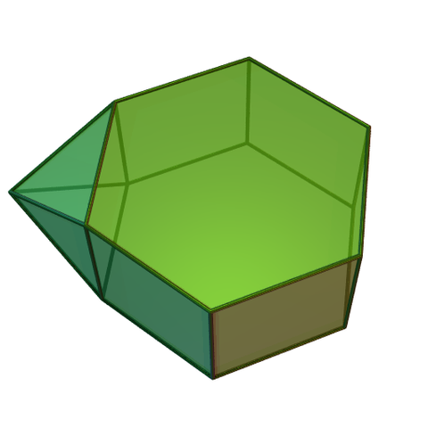 Augmented hexagonal prism