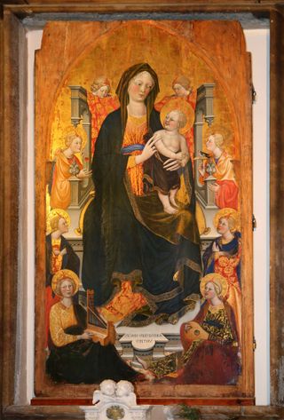The Virgin with Child and Angels Musicians by Alvaro Pirez d'Evora