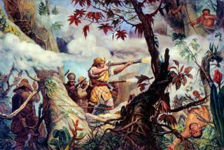 Combate de Botocudos em Mogi das Cruzes by Oscar Pereira da Silva