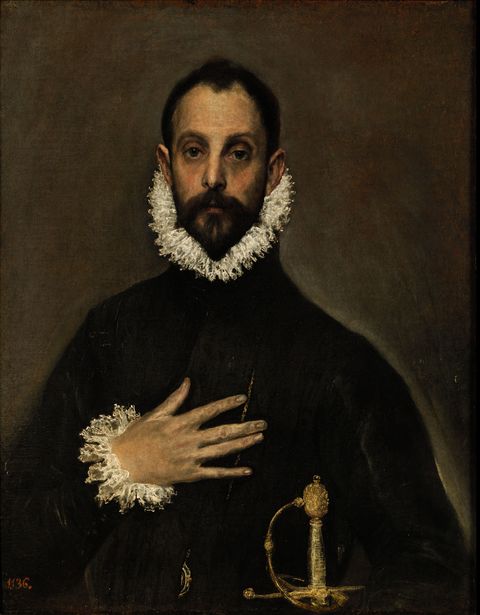 The Nobleman with his Hand on his Chest by El Greco
