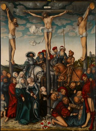The Crucifixion by Lucas Cranach the Elder