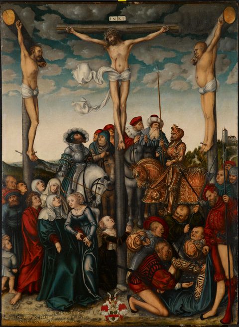 The Crucifixion by Lucas Cranach the Elder